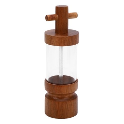 Transparent Acrylic Salt Grinder Adjustable Grind Levels For Kitchen