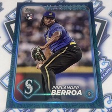 2024 Topps Team Logo Border Prelander Berroa RC SP Mariners