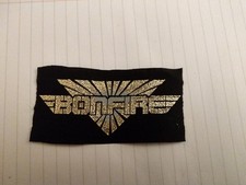 VINTAGE ORIGINAL 80'S BONFIRE  SEW ON PATCH, UNUSED, RARE