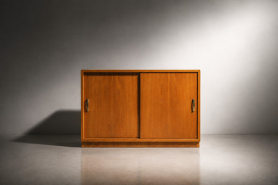 Hellerau Kommode DDR Mid Century Vintage Schrank 60er Jahre Sideboard Cabinet
