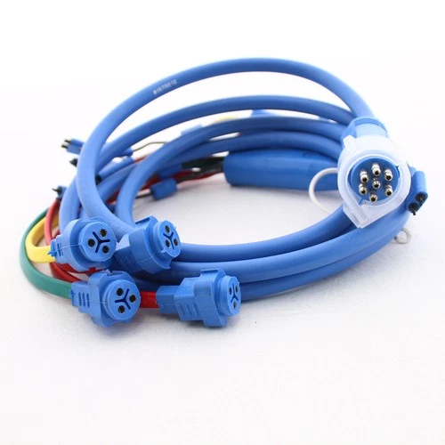 Grote 67581 UBS 56" Blue Drop  Harness Rear Sill Male-Pin for 4" Round Oval Lamp