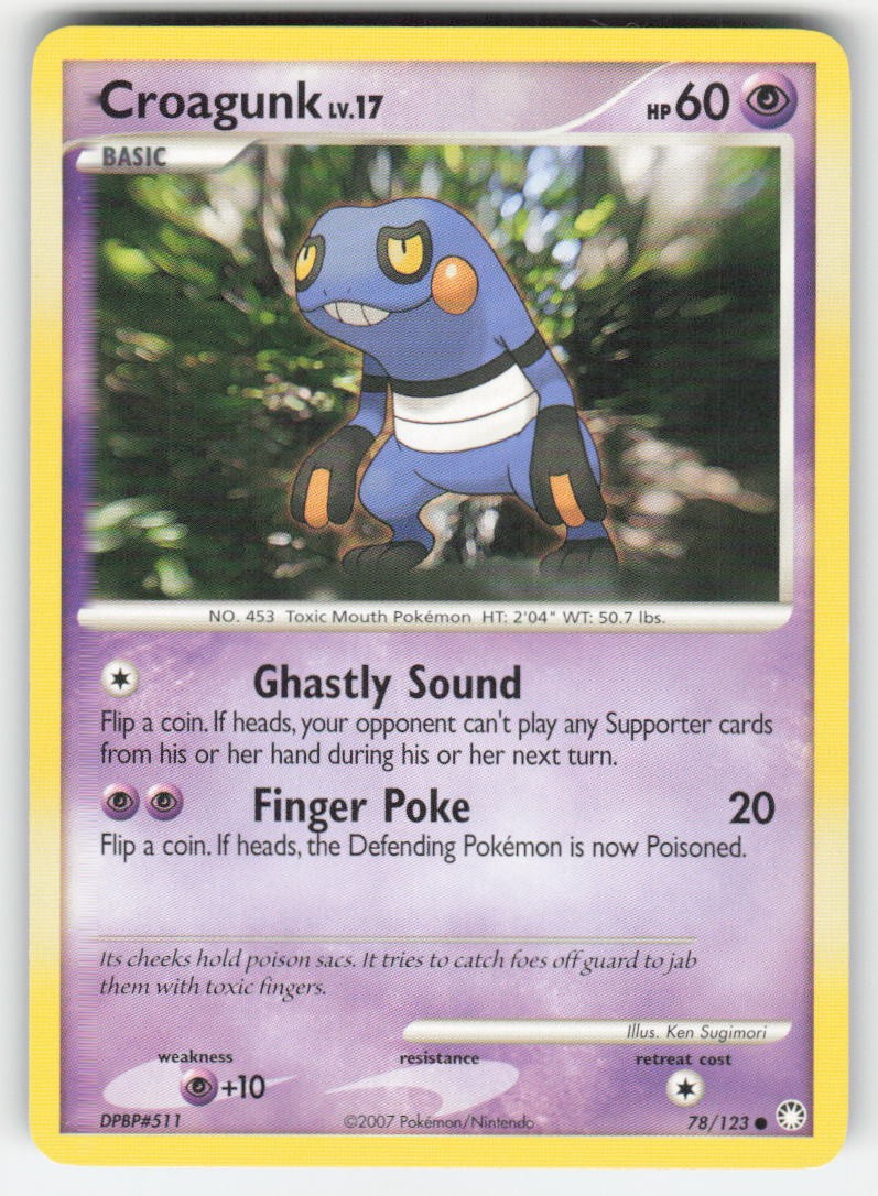 Pokemon TCG Mysterious Treasures Croagunk #78/123