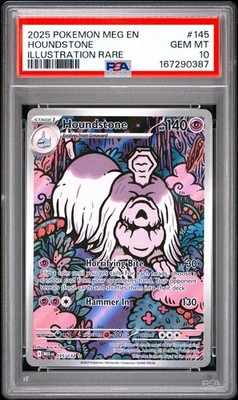 Houndstone 145/132 Me01: Mega Evolution Holo PSA 10