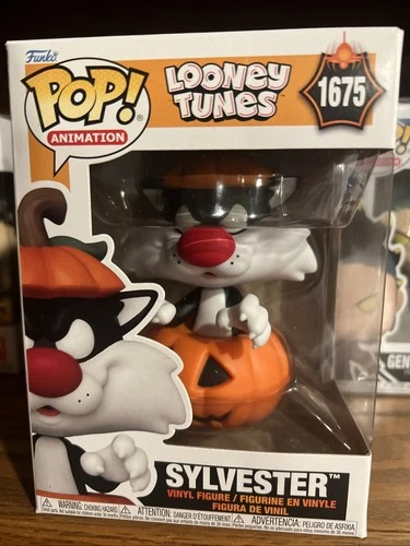1675 Sylvester in Pumpkin Funko Pop Animation Looney Tunes Halloween NIB