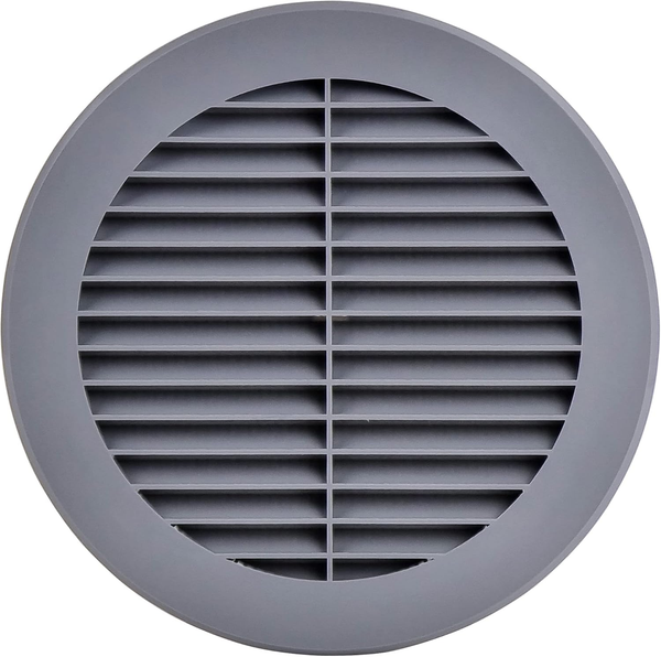Grau LüFtungsgitter 150Mm - Kunststoff Abluftgitter - Rund Flansch Gitter FüR In-image