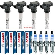 4x NGK Zündspule + 4x BOSCH Zündkerze für Opel Zafira A F75_ 2.0 OPC