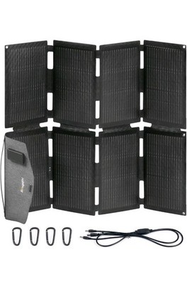 BougeRV 100W Fiberglass Portable Solar Panel, Foldable Solar Cell Solar Charger 