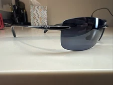 Costa Del Mar Ballast Shiny Black Frame Gray 580P Plastic Polarized Lens #243
