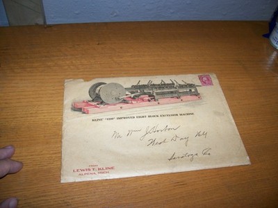 EXCELSIOR MACHINERY CATALOG -LEWIS T. KLINE, ALPENA MICHIGAN [CIRCA 1910]