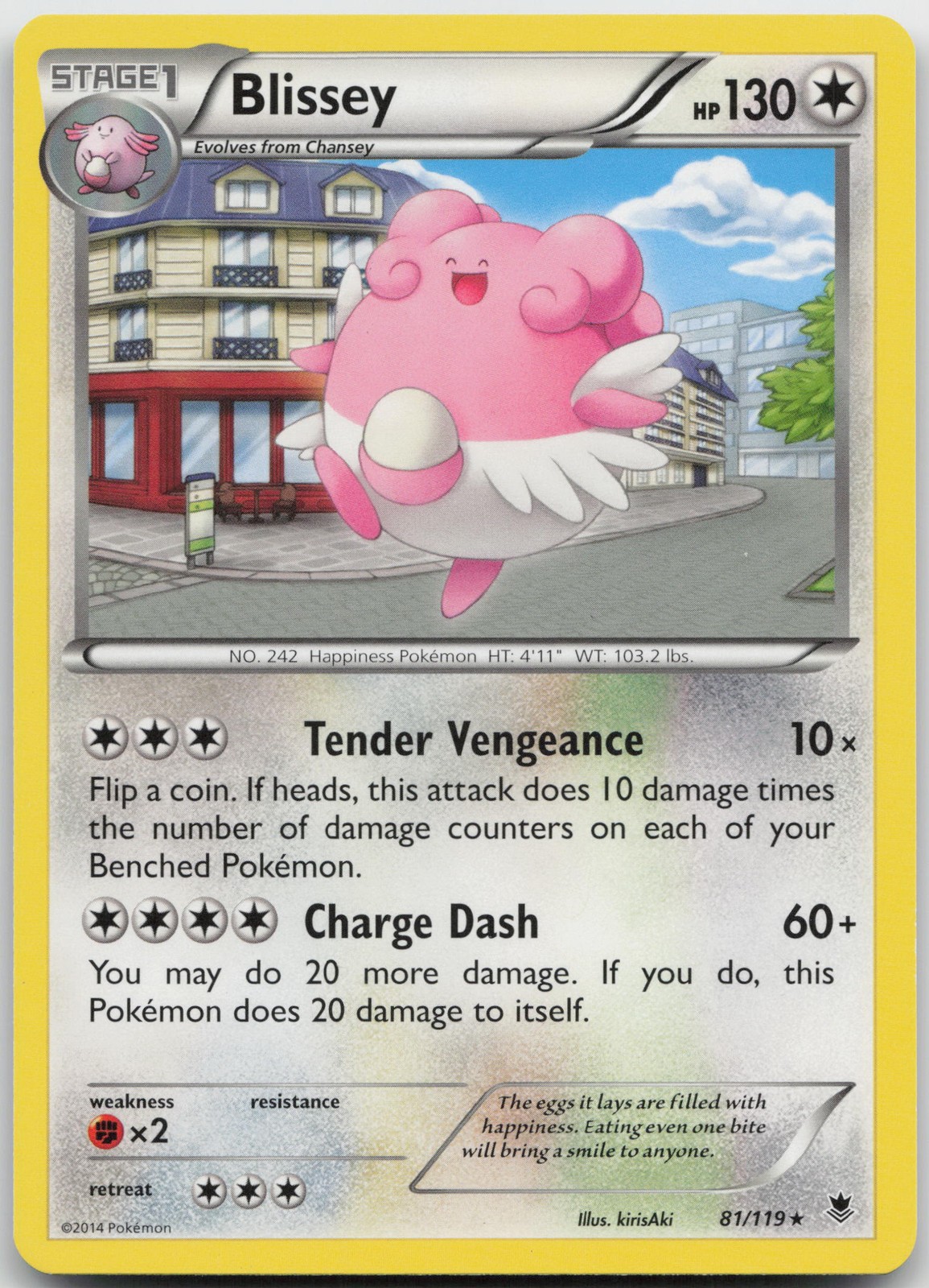 Blissey Rare XY - Phantom Forces 81/119 LP