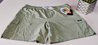 NEW - QUIKSILVER DRAWSTRING BOARD SHORTS SAGE GREEN MESH LINED MEN'S XL - NWT