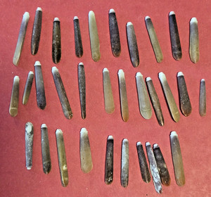 32 Natural Vintage SEA URCHIN SPINES - About 1.5" long - In Plastic Box