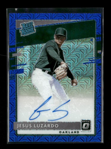 Jesus Luzardo [Blue] #RRS-JL 2020 Panini Donruss Optic Rated Rookies Signatures card
