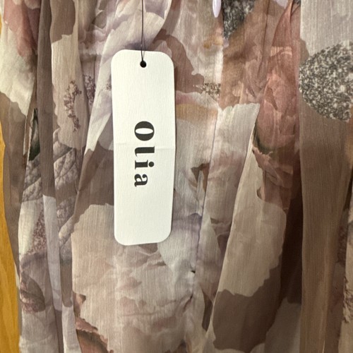 Olia Strapless Floral Maxi Dress Size L - Picture 3 of 5