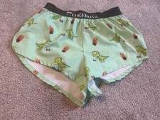 Chicknlegs Mens Size Small Running Athletic Shorts Dinosaurs Asteroids 2” Inseam
