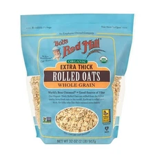 Bob's Red Mill, Organic Extra Thick Rolled Oats, 32 oz-2pk