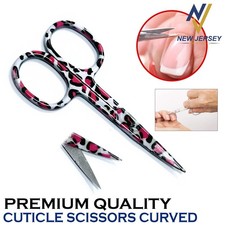 Finger Toe Nail Scissors Cuticle Clipper Curved Manicure Cutter German Grade