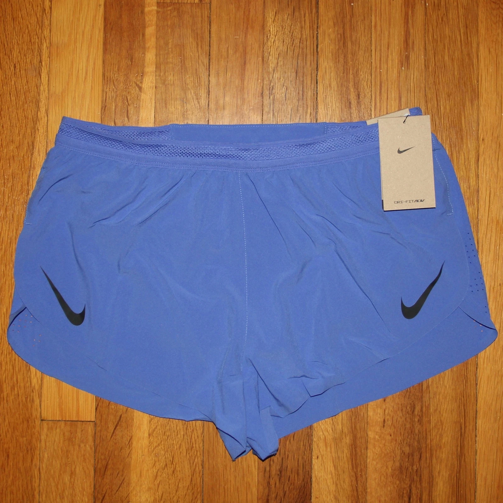 Nike AeroSwift Dri-Fit ADV 2" Running Shorts Mens M Blue FN3349-411 Brief-Lined