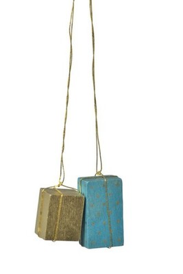 Tree Trunk Package Gold/Turquoise Wxdxh = 0 13/16x0 13/16x1 3/16in New Tree
