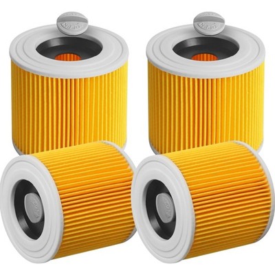 Ersatzfilter für Kärcher WD3 WD2 WD1 MV3 SE VC Staubsauger 4 Stück