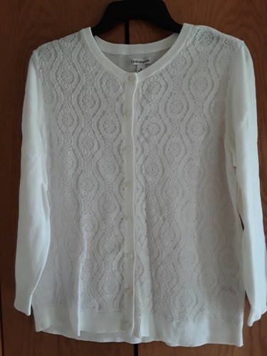White Croft \u0026 Barrow Cardigan Sweater 