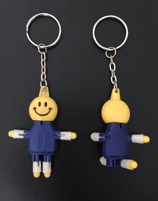 Happy Face ‘Smoke Buddy’ Key Chain w/Light 2.5” Dark Blue New eBay