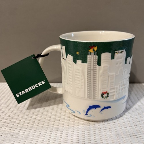 Starbucks Green & White Relief GOLD COAST Australia Series Collection 2016 NEW - Picture 24 of 24