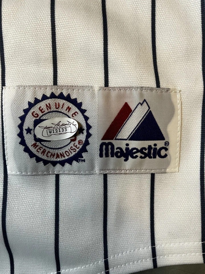 Camiseta Tom Tresh New York Yankees Autografiada 1962 Salón de la fama Autenticación JSA Foto 4 de 4