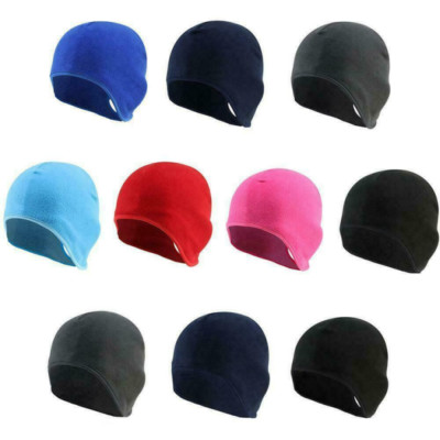 Winter Warm Fleece Cycling Skull Cap Helmet Liner Running Beanie Windproof