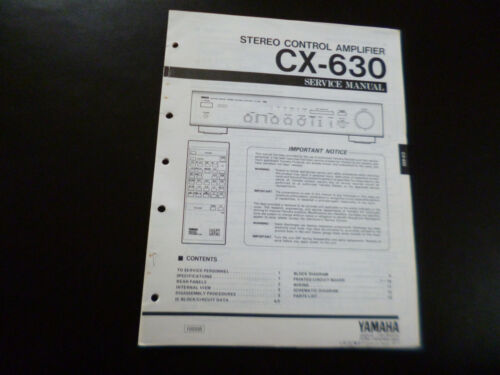 Original Service Manual Schaltplan Yamaha CX-630 - Bild 1 von 1