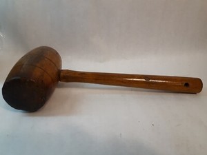 Vintage Filenberg Handmade Large Wooden Mallet