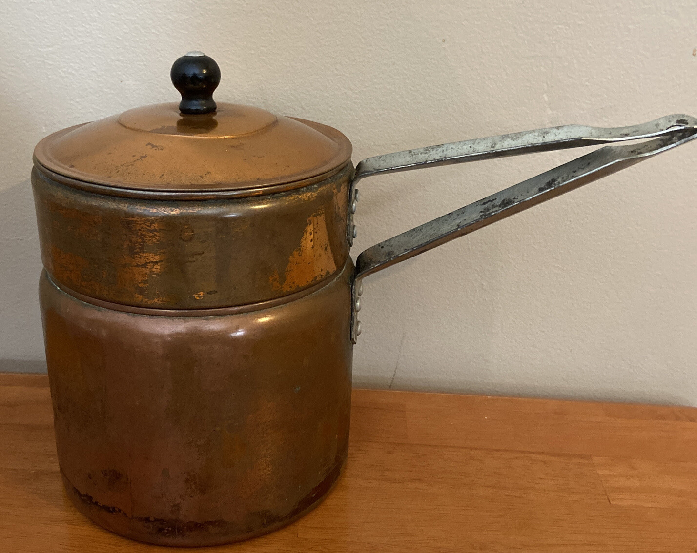 Vintage 1940’s Kewaskum Aluminum Co Pure Copper Ware Doulbe Boiler Great Patina eBay