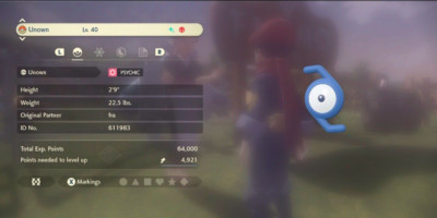 Pokemon Legenden Arceus 6 IV Shiny Alpha UNOWN Z