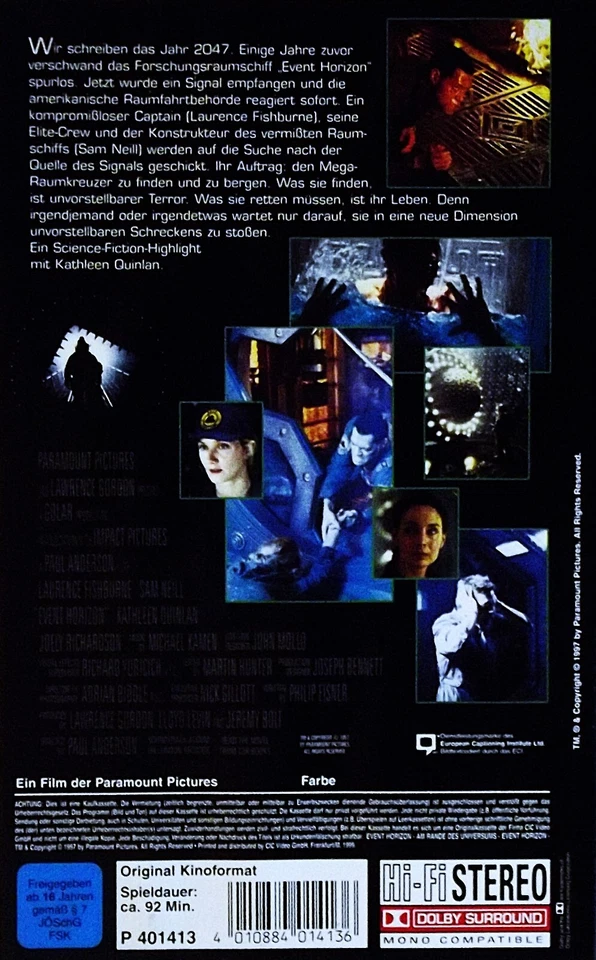 Event  Horizon *  KULT Film * Sam Neill * Laurence Fishburne * Joely Richardson - Bild 2 von 4