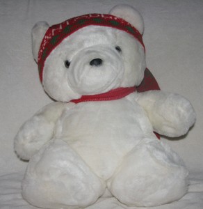 ORIGINAL FIRST DAYTON HUDSON MARSHALL FIELD SANTABEAR SANTA TEDDY BEAR XMAS TOY