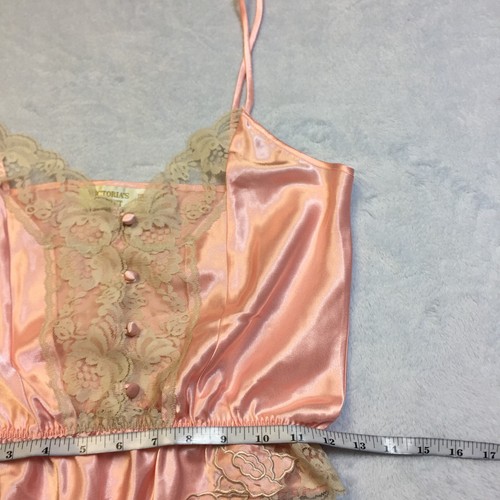 Victoria's Secret Body Teddy Strampler Gr. M Damen Rosa Satin Vintage Gold Label - Bild 6 von 13
