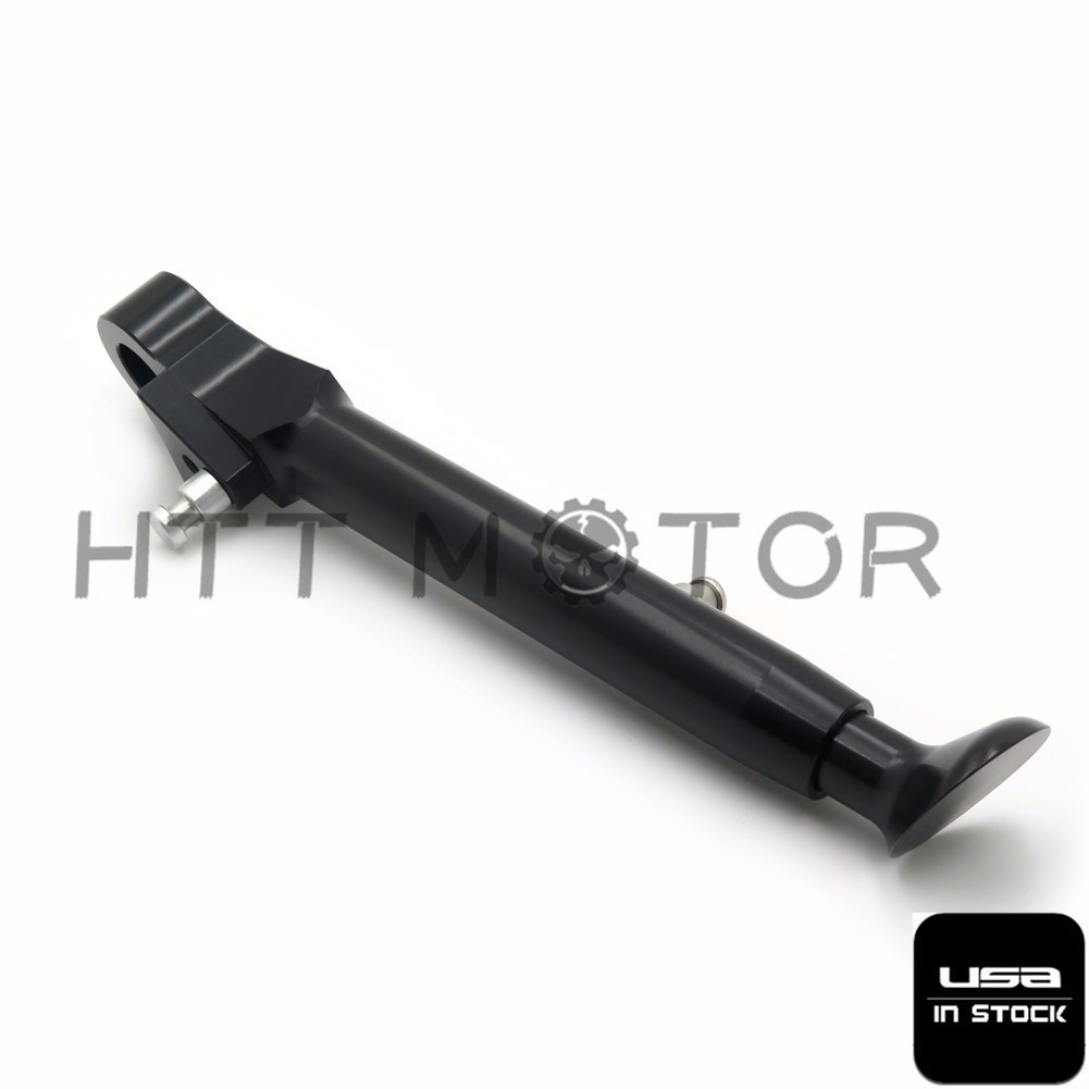 Adjustable Kickstand Sidestand Black For YAMAHA YZF R1 98-08 R6 99-05 ...