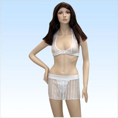 Gestreiftes sexy Dessous Set