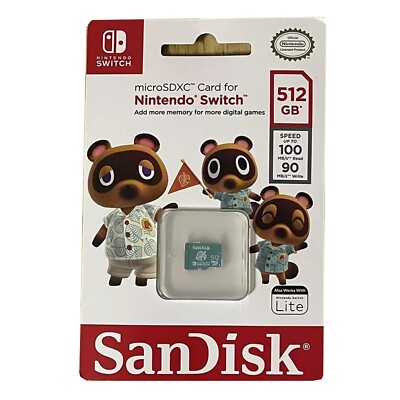 SanDisk microSDXC Card for Nintendo Switch Memory Card 512GB