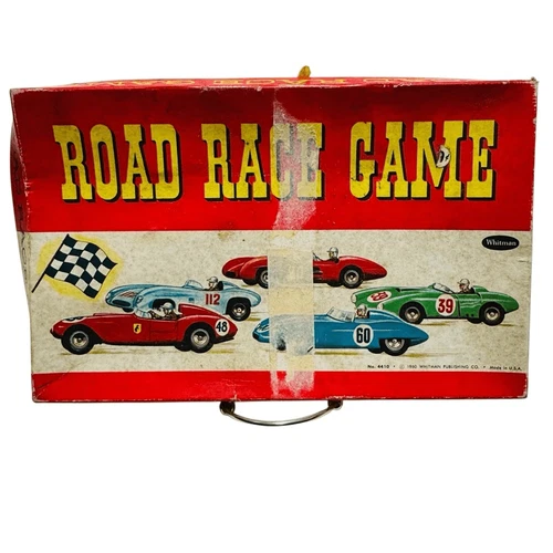 1960 ROAD RACE GAME No. 4410 WHITMAN PUBLISHING CO.  Made in U.S.A.
