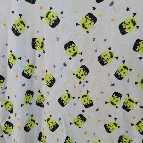 Burts Bees NWT Frankenstein Print Pajamas Kods Size 12 - Picture 2 of 8