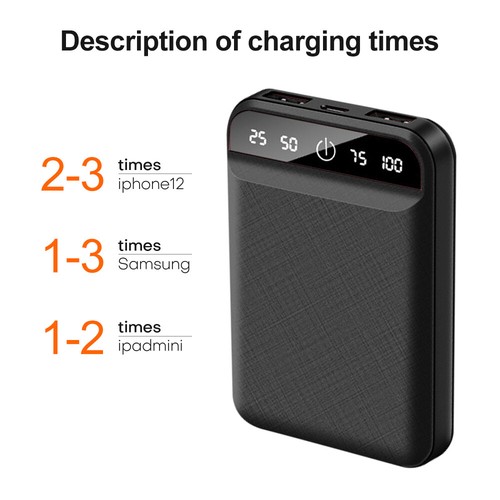 Universal 1000000mAh Powerbank USB Tragbar Externer Batterie Ladegerät für Handy - Zdjęcie 10 z 14