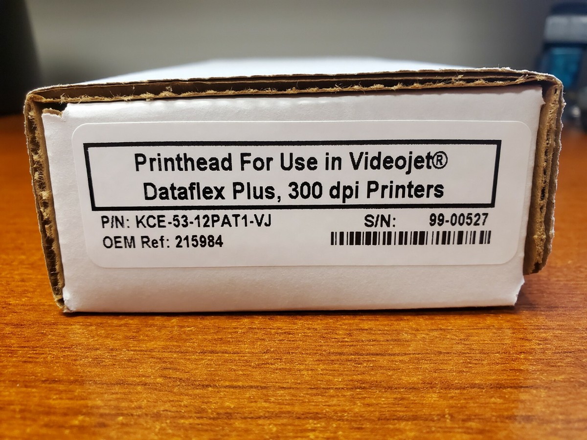 t*a Videojet Dataflex Plus 6420 6320 53mm OEM Printhead Ref # KCE-53