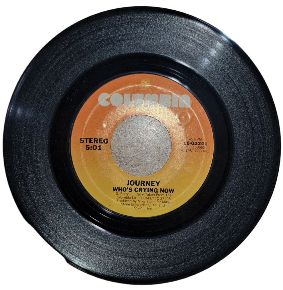 Journey Mother Father/Who's Crying Now Vinyl 45 RPM Record Columbia - Image 3 of 4