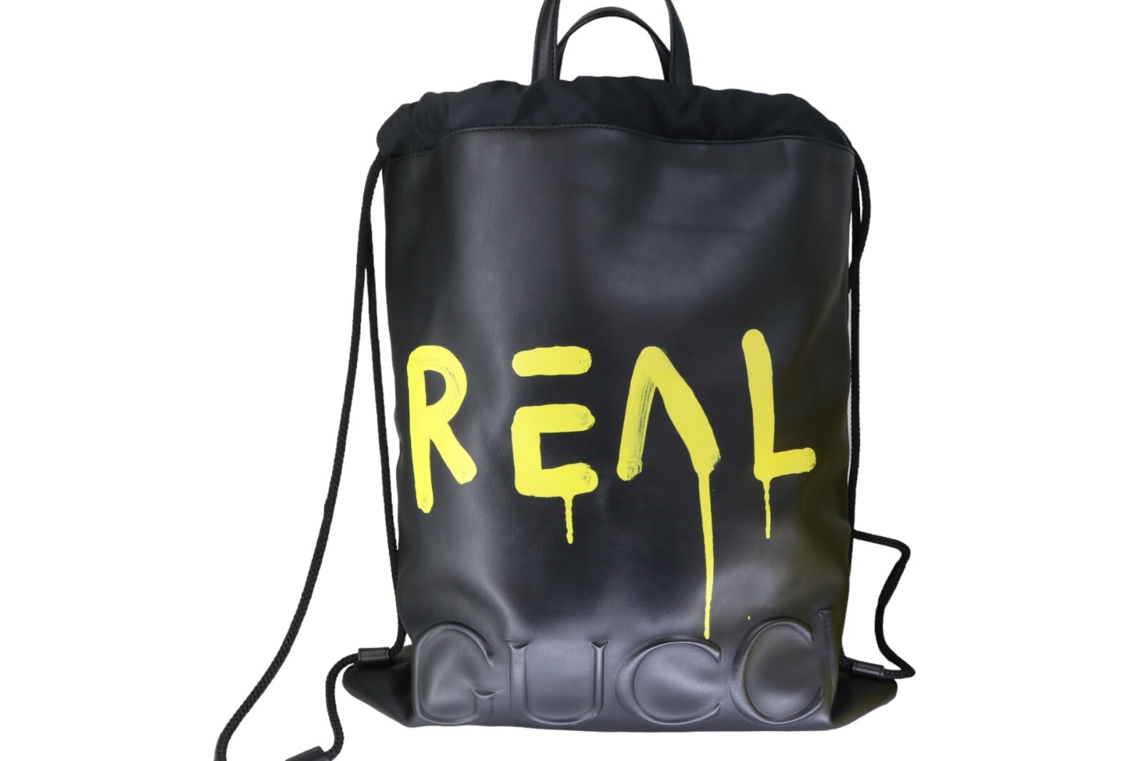 Gucci Ghost Drawstring Backpack Leather "Real" De… - image 1