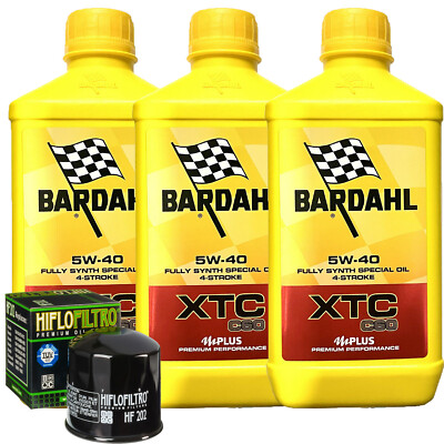 Wartungsset Öl Bardahl XTC 5W40 Für Honda VF500 FD FE F2E PC12 1984>1985