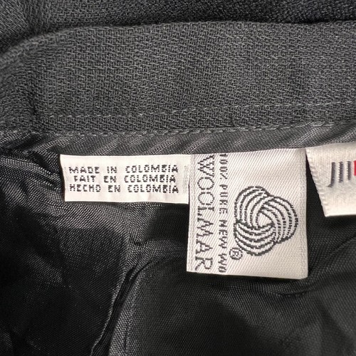 New Vintage JH Collectibles Dress Pants Women's Size 10 Tapered 100% Wool Black - Picture 8 of 11