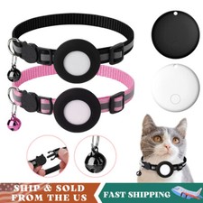 Dog Cat Collar Reflective with Bell Anti-Loss Location GPS Smart Tag for IOS