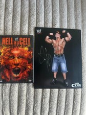 2 John Cena WWE Autographs for the price of 1! 8x10 and DVD