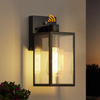 Dusk to Dawn Outdoor Lighting Fixtures, Exterior Front Porch Light, Black Sensor